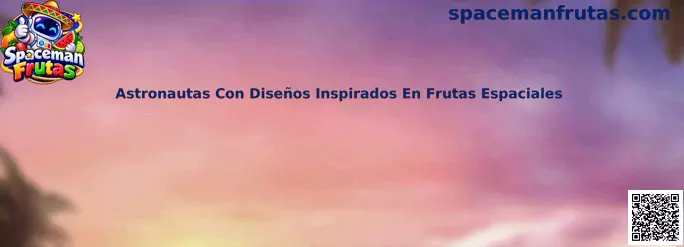 Astronauta con diseños inspirados en frutas espaciales dentro de una ambientación cósmica de Spaceman Frutas