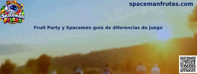 Imagen ilustrativa de la comparación entre Fruit Party y Spaceman, dos juegos con mecánicas diferentes